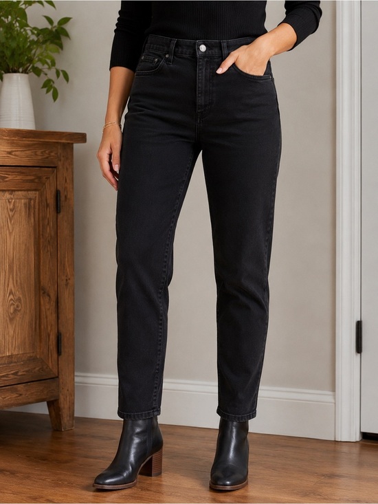 Yoga Jeans Denim - YOGA JEANS Y2K Women's Black Retro High Rise Jeans, made in Canada 31x28